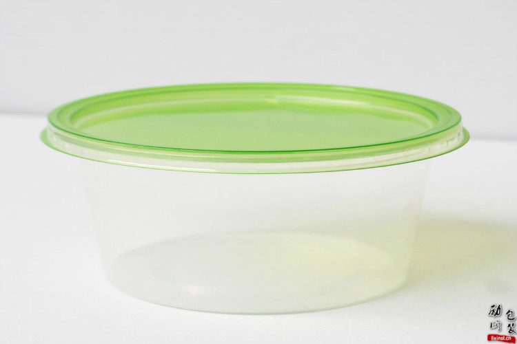 pp材质（可微波炉加热）透明的一次性塑料圆形食物盒