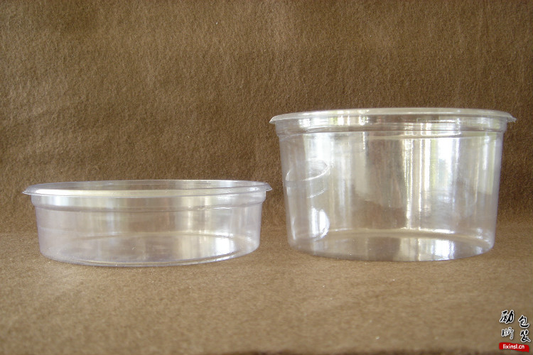 250ml/350ml/500ml pet材质一次性透明塑料圆形食物盒
